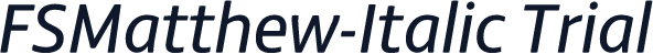 FSMatthew-Italic Trial
