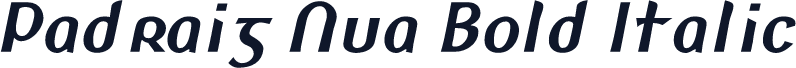 Padraig Nua Bold Italic