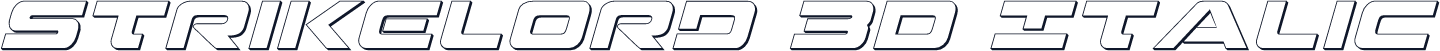 Strikelord 3D Italic