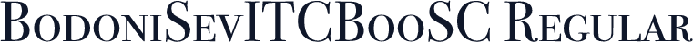 BodoniSevITCBooSC Regular