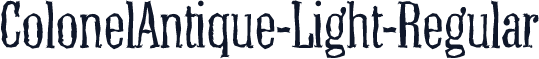 ColonelAntique-Light-Regular