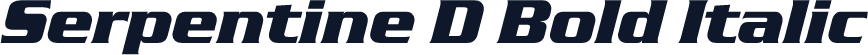 Serpentine D Bold Italic