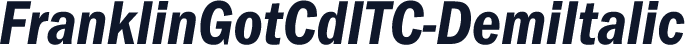 FranklinGotCdITC-DemiItalic
