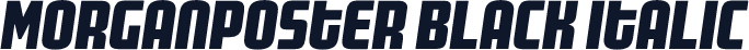 MorganPoster Black Italic