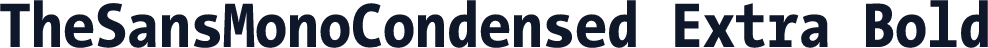 TheSansMonoCondensed Extra Bold