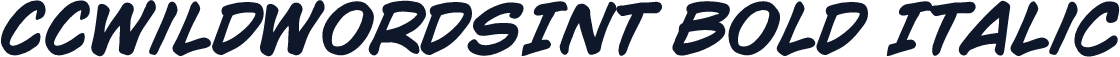 CCWildWordsInt Bold Italic