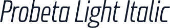 Probeta Light Italic