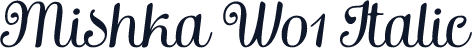 Mishka W01 Italic