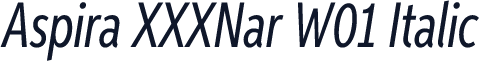 Aspira XXXNar W01 Italic