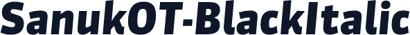 SanukOT-BlackItalic