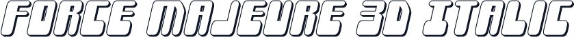 Force Majeure 3D Italic