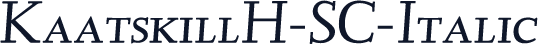 KaatskillH-SC-Italic