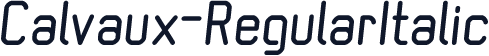 Calvaux-RegularItalic