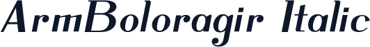 ArmBoloragir Italic
