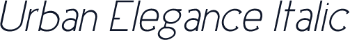Urban Elegance Italic