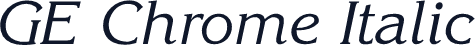 GE Chrome Italic