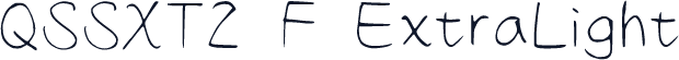 QSSXT2 F ExtraLight