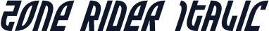Zone Rider Italic