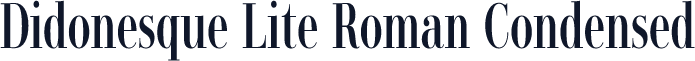 Didonesque Lite Roman Condensed