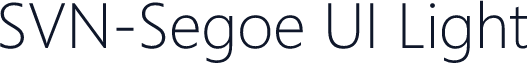 SVN-Segoe UI Light