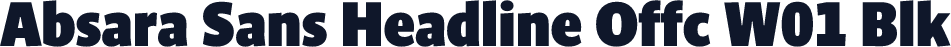 Absara Sans Headline Offc W01 Blk
