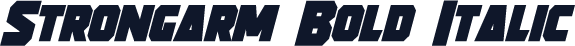 Strongarm Bold Italic