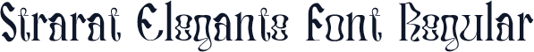 Strarat Elegante Font Regular