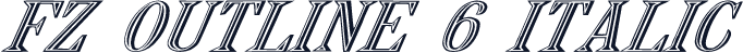 FZ OUTLINE 6 ITALIC