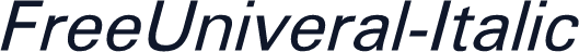 FreeUniveral-Italic