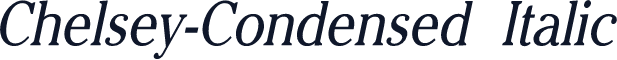 Chelsey-Condensed Italic
