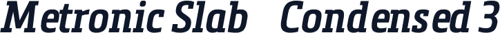 Metronic Slab    Condensed 3