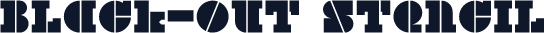 ☞Black-Out Stencil
