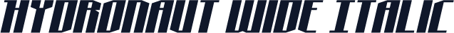 Hydronaut Wide Italic