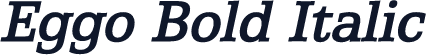 Eggo Bold Italic