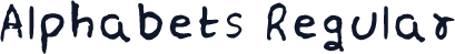 Alphabets Regular