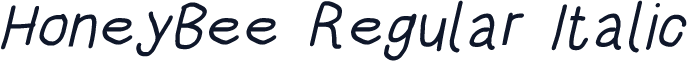 HoneyBee Regular Italic