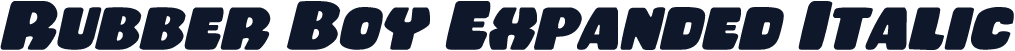 Rubber Boy Expanded Italic