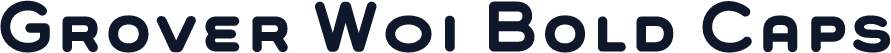Grover W01 Bold Caps
