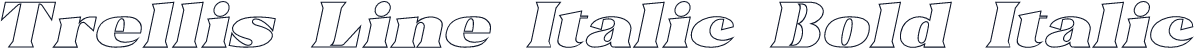 Trellis Line Italic Bold Italic