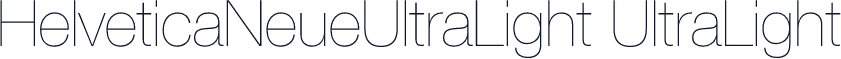 HelveticaNeueUltraLight UltraLight