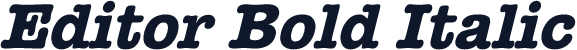 Editor Bold Italic