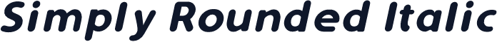Simply Rounded Italic