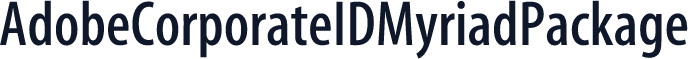 AdobeCorporateIDMyriadPackage