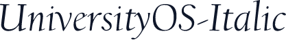 UniversityOS-Italic