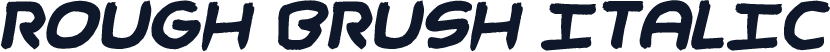 Rough Brush Italic
