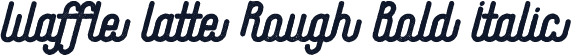 Waffle Latte Rough Bold Italic