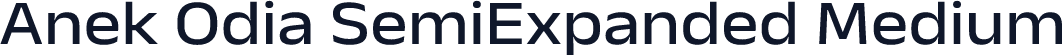 Anek Odia SemiExpanded Medium
