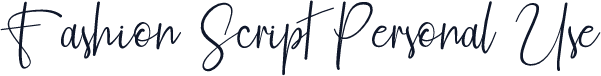Fashion Script Personal Use