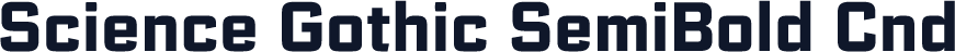 Science Gothic SemiBold Cnd