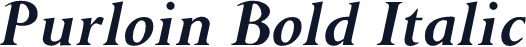 Purloin Bold Italic